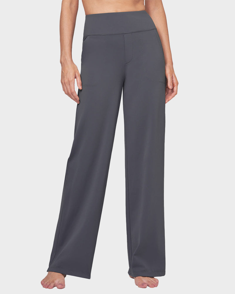 Élégancia™ – High-Waisted Wide Leg Pants with Chic Comfort