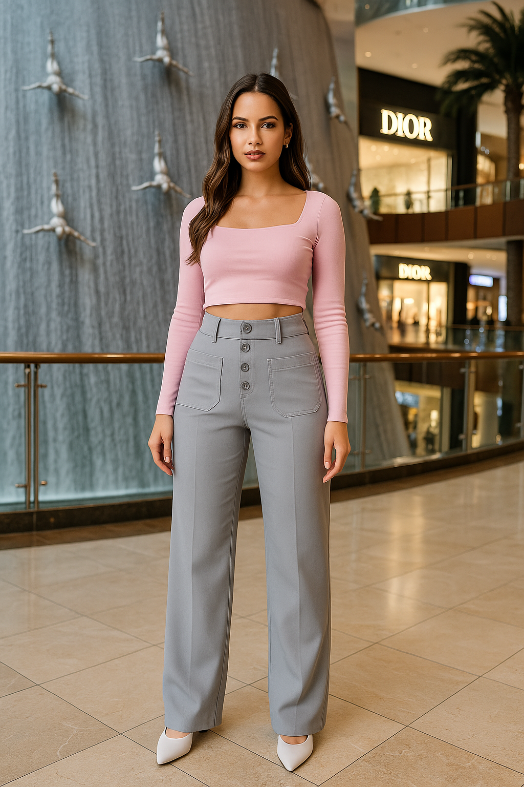 Women's Casual High Waist Stretch Pants