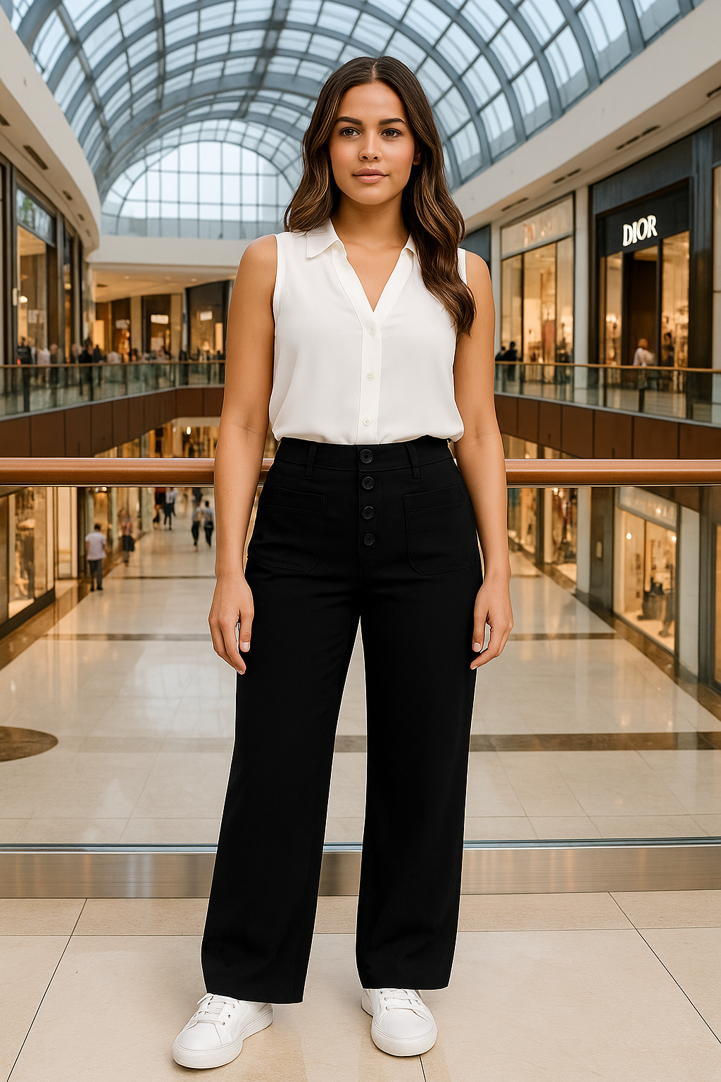 Women's Casual High Waist Stretch Pants