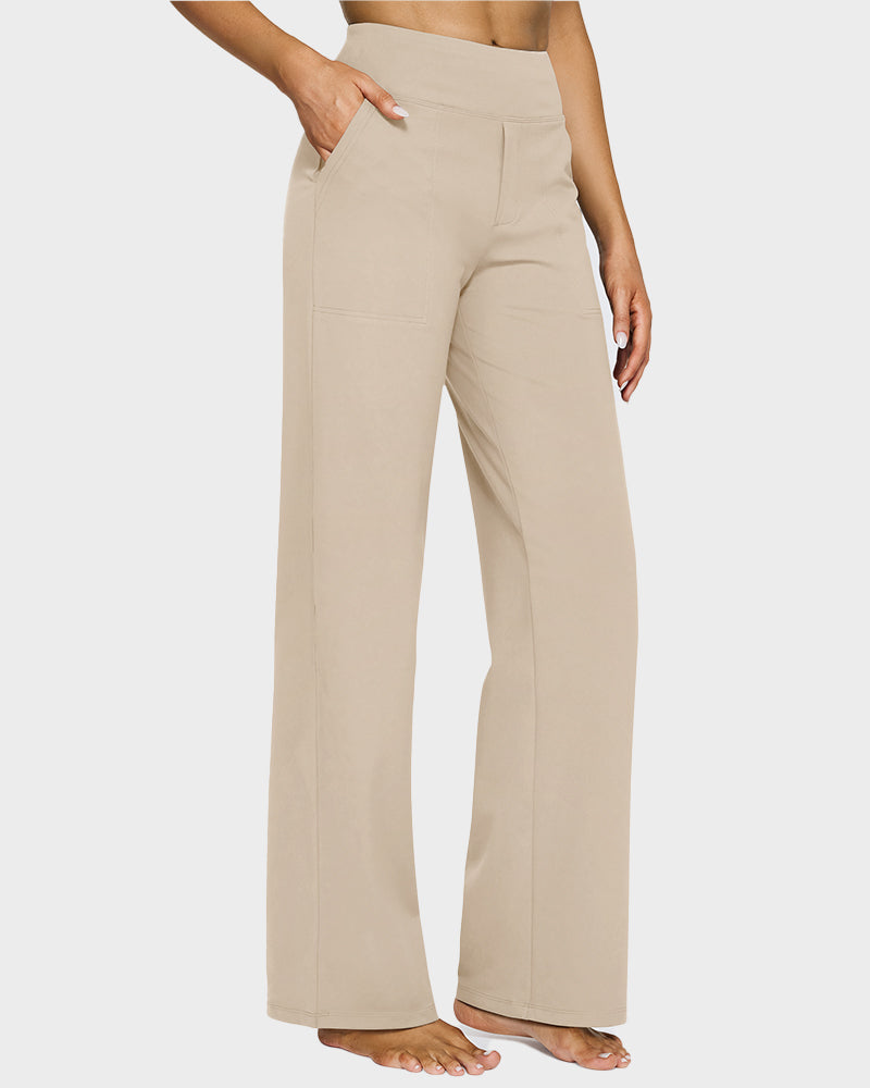 Élégancia™ – High-Waisted Wide Leg Pants with Chic Comfort