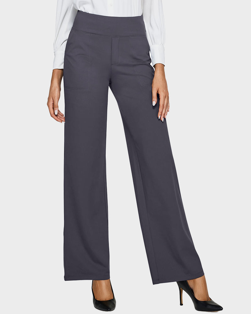 Élégancia™ – High-Waisted Wide Leg Pants with Chic Comfort