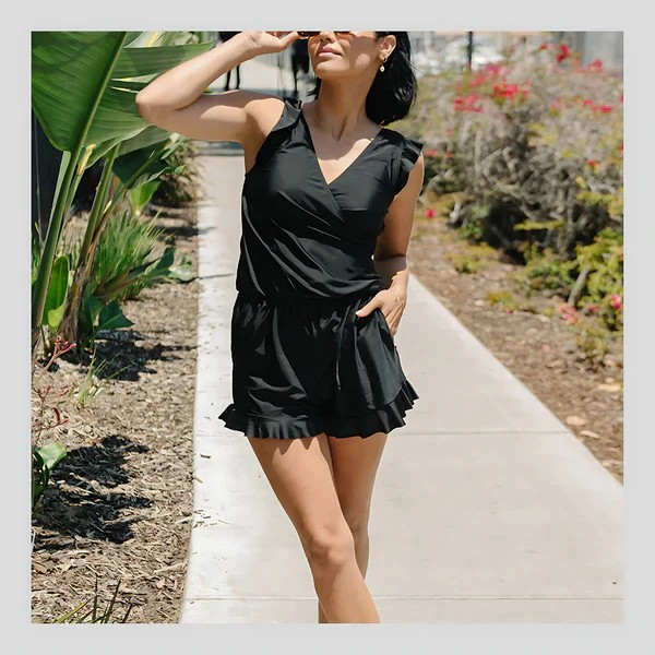 Swimsuit with Built-In Bra - Removable Bra Cups