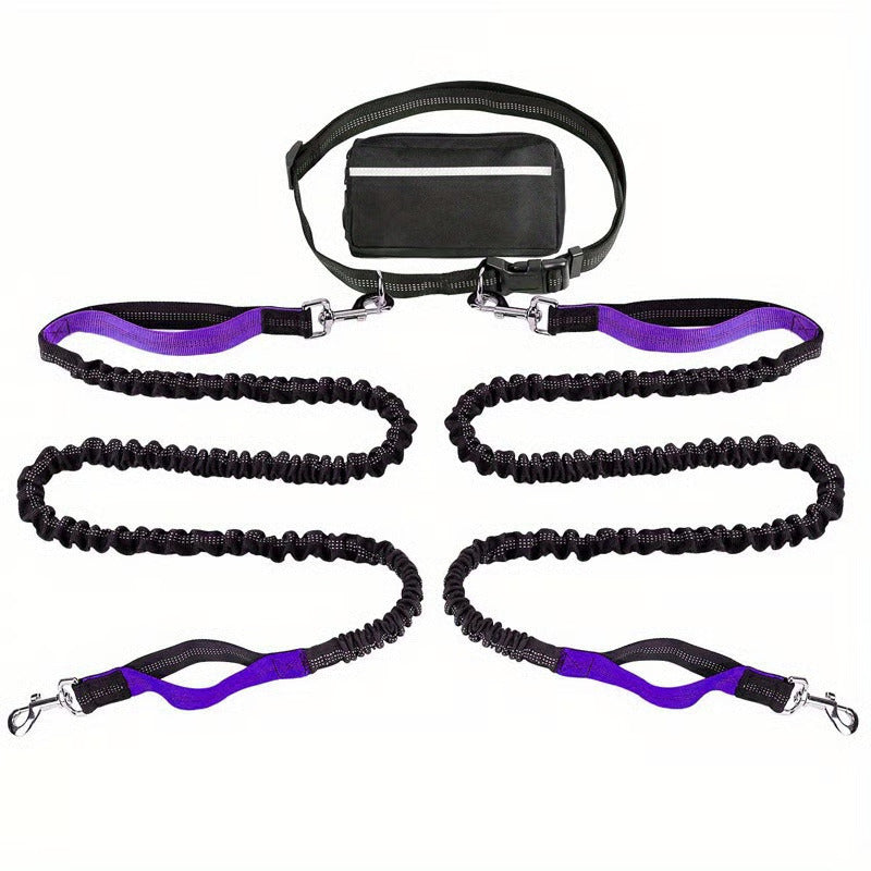 🔥Hands Free Dog Leash with Zipper Pouch