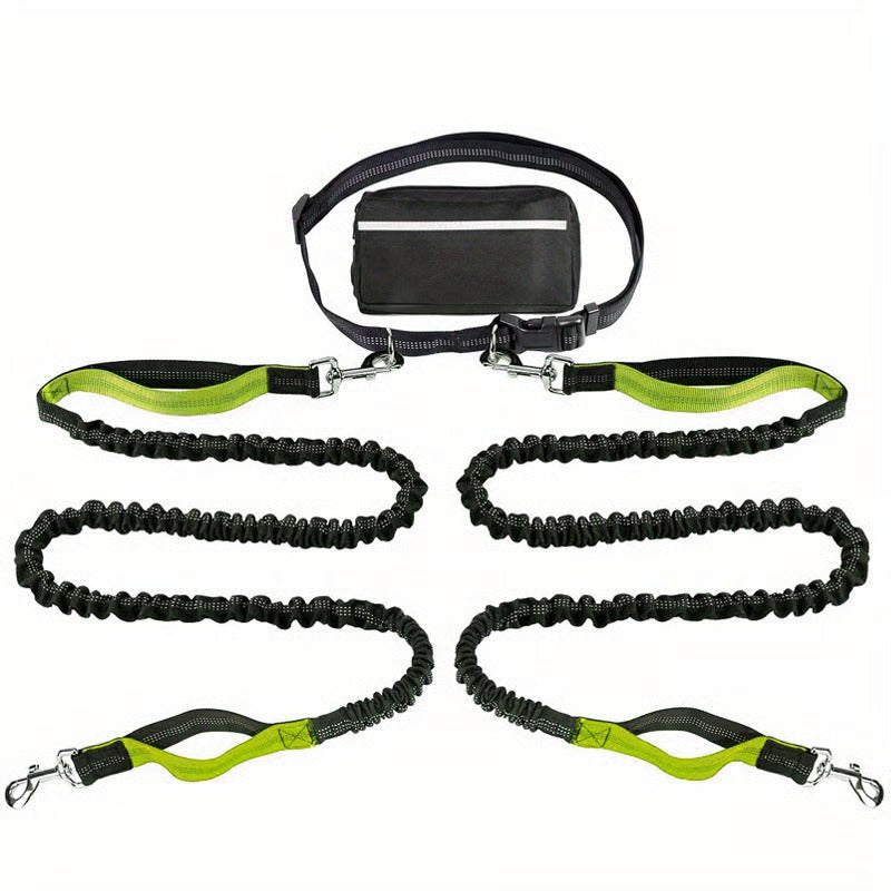 🔥Hands Free Dog Leash with Zipper Pouch