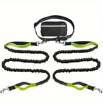 🔥Hands Free Dog Leash with Zipper Pouch