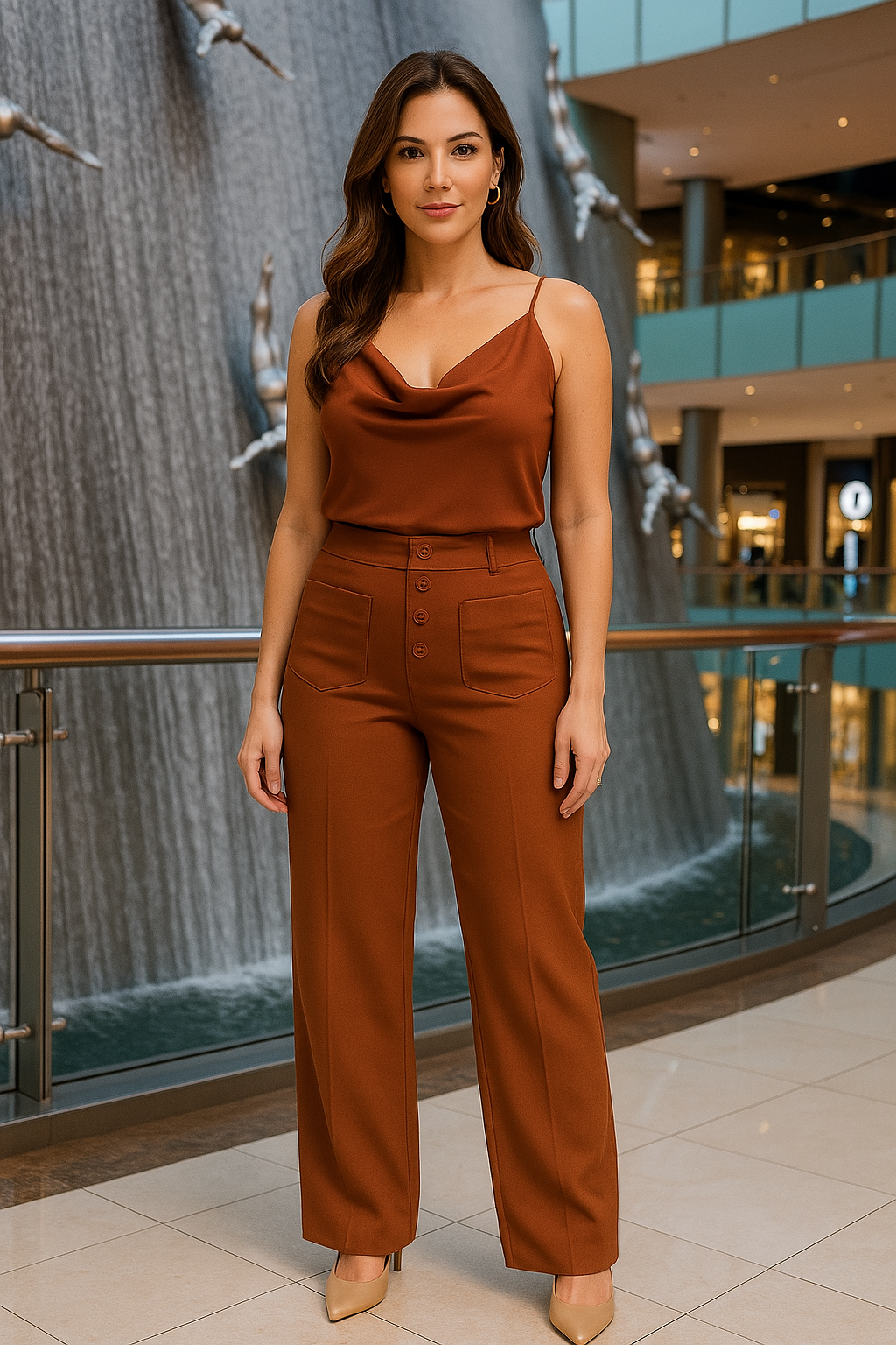 Women's Casual High Waist Stretch Pants