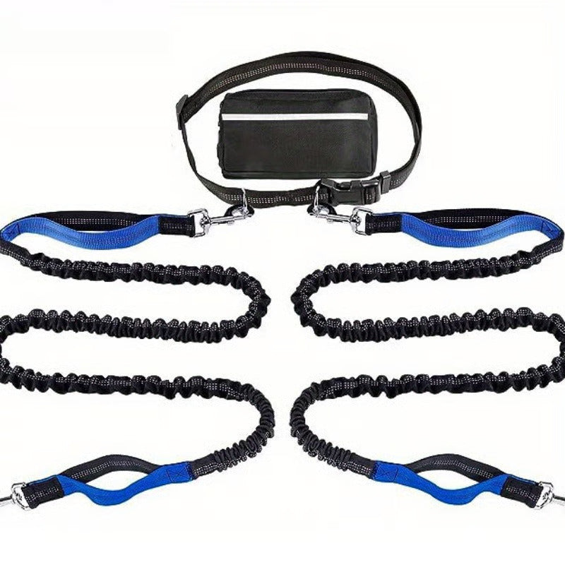 🔥Hands Free Dog Leash with Zipper Pouch