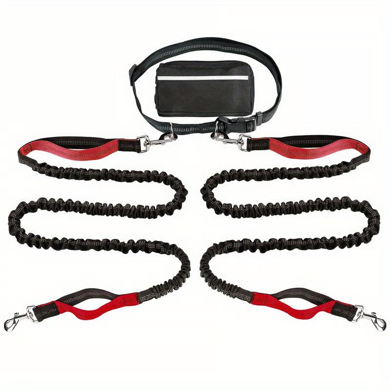 🔥Hands Free Dog Leash with Zipper Pouch