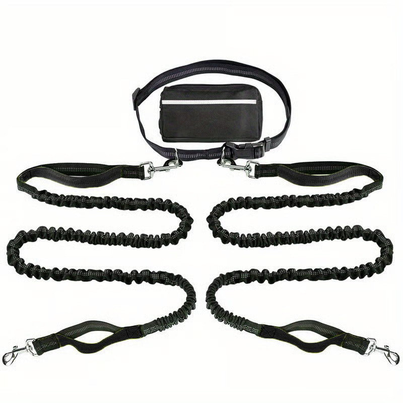 🔥Hands Free Dog Leash with Zipper Pouch