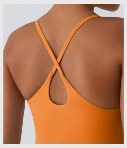 AquaVibe™ – Chic Swim Dress with Built-In Shorts