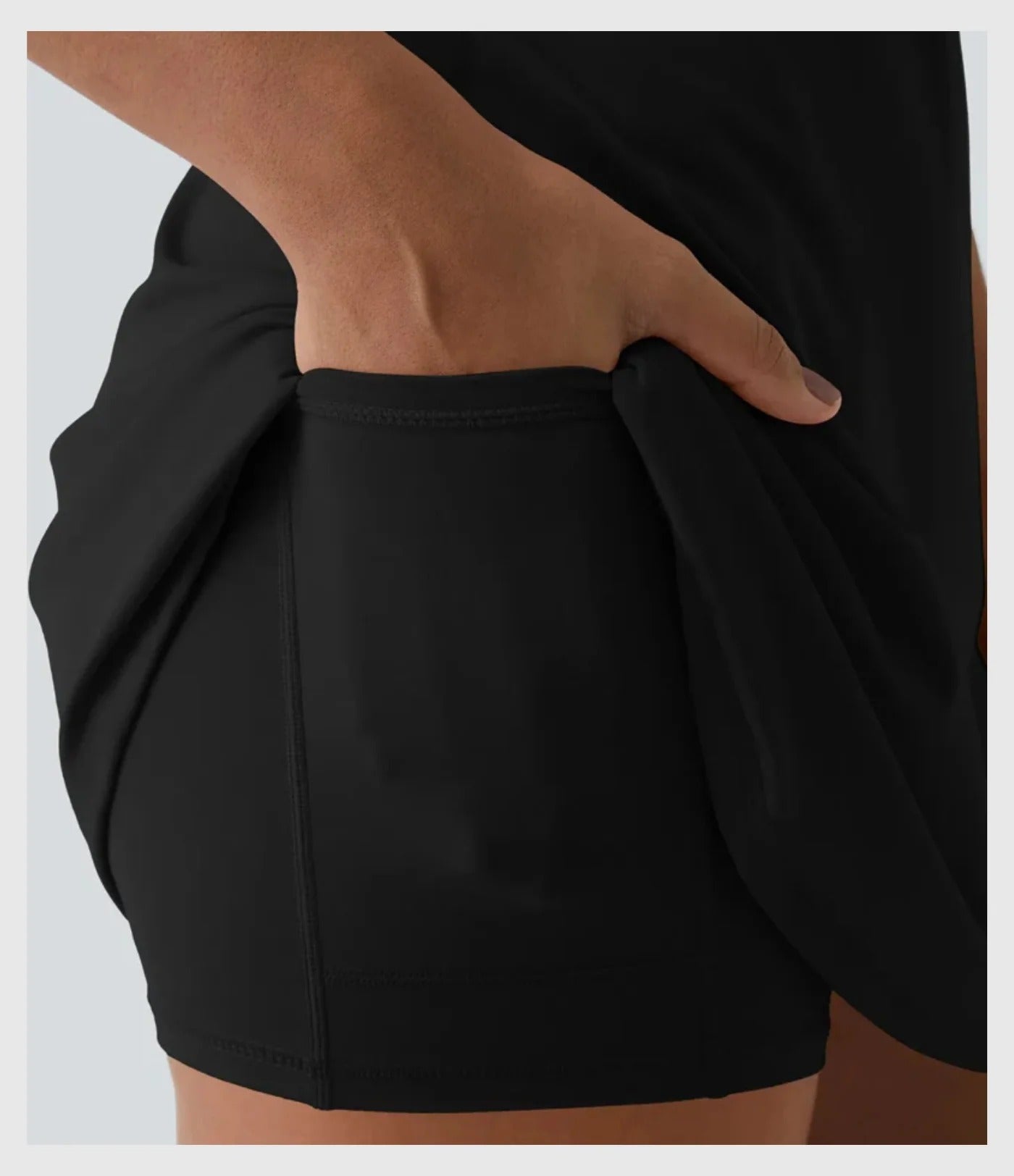 AquaVibe™ – Chic Swim Dress with Built-In Shorts