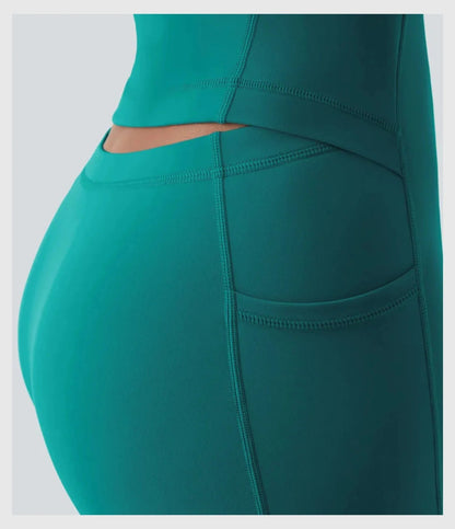 AquaVibe™ – Chic Swim Dress with Built-In Shorts